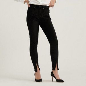 Lucky Brand High Rise Bridgette Black Velvet Jeans